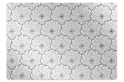 Alfombra para silla de escritorio Flor dibujada