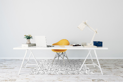 Alfombra para silla de escritorio Flor dibujada