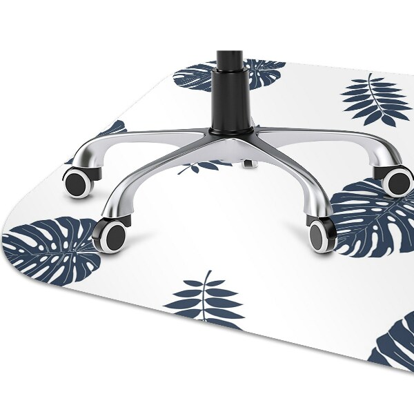 Alfombra para silla de escritorio Hojas tropicales