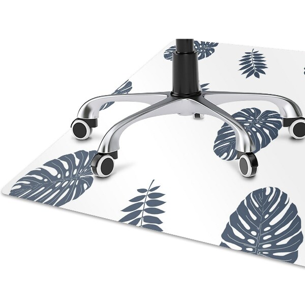 Alfombra para silla de escritorio Hojas tropicales