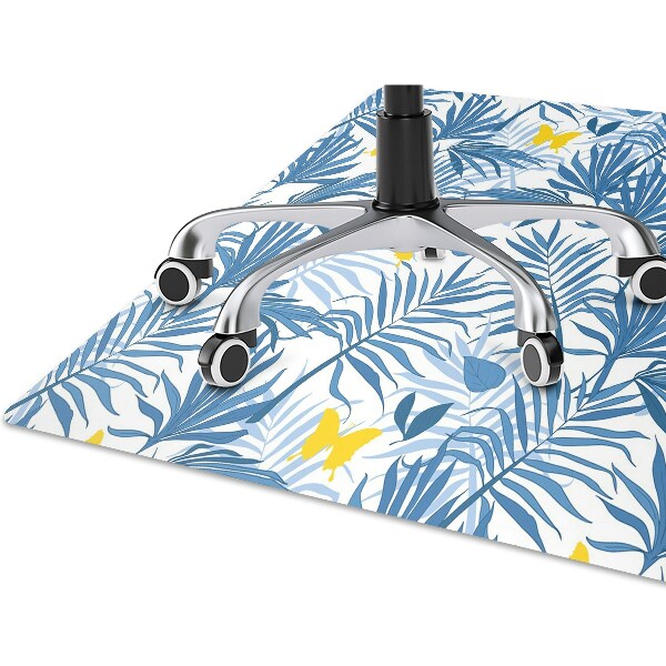 Alfombra para silla de escritorio Mariposas en trópicos