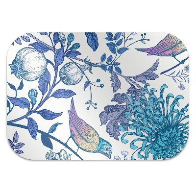 Alfombrilla para silla de escritorio Pájaros de primavera