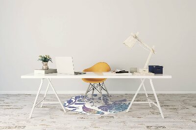 Alfombrilla para silla de escritorio Pájaros de primavera