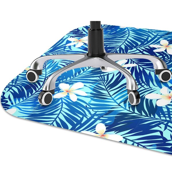 Alfombra silla ordenador Flor de lei
