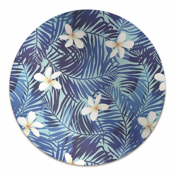 Alfombra silla ordenador Flor de lei