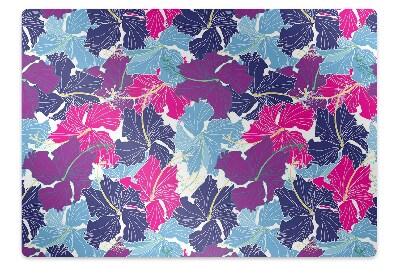 Alfombra para silla de escritorio Hibisco
