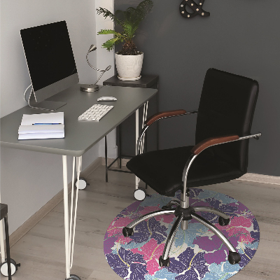 Alfombra para silla de escritorio Hibisco