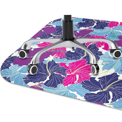 Alfombra para silla de escritorio Hibisco