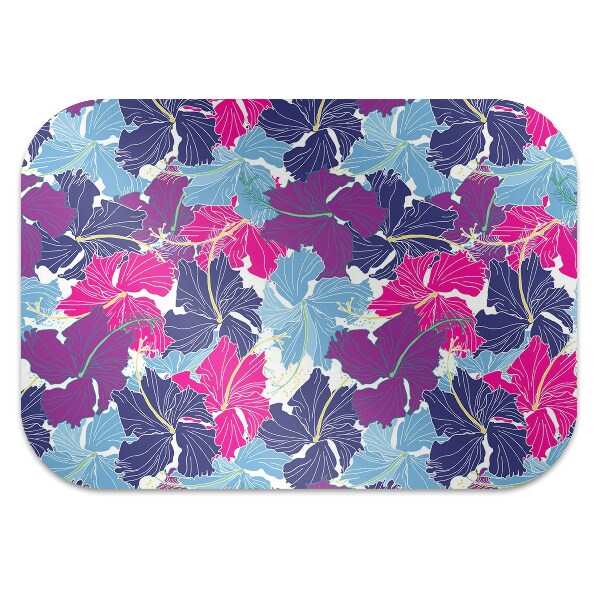 Alfombra para silla de escritorio Hibisco