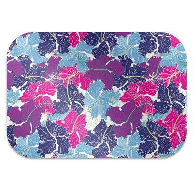 Alfombra para silla de escritorio Hibisco