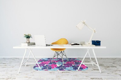 Alfombra para silla de escritorio Hibisco