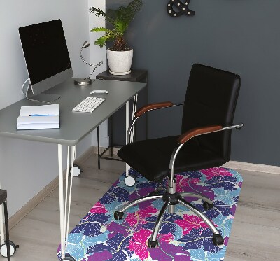 Alfombra para silla de escritorio Hibisco
