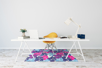 Alfombra para silla de escritorio Hibisco