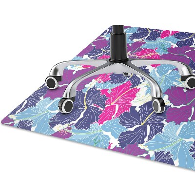 Alfombra para silla de escritorio Hibisco