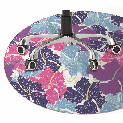 Alfombra para silla de escritorio Hibisco