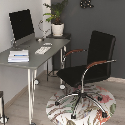 Alfombra para silla de escritorio Plantas y hojas