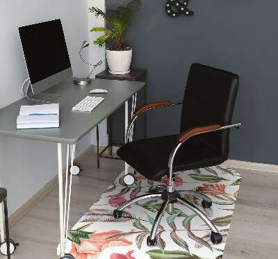 Alfombra para silla de escritorio Plantas y hojas