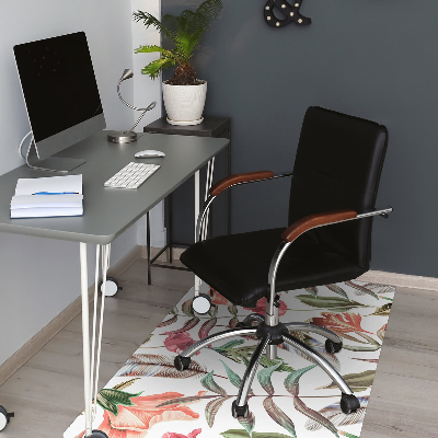 Alfombra para silla de escritorio Plantas y hojas