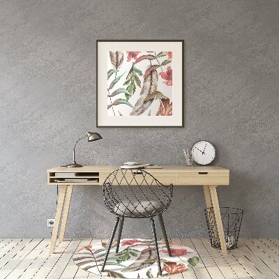 Alfombra para silla de escritorio Plantas y hojas