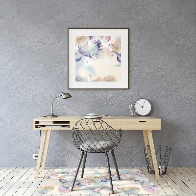 Alfombra para silla de escritorio Patrón floral