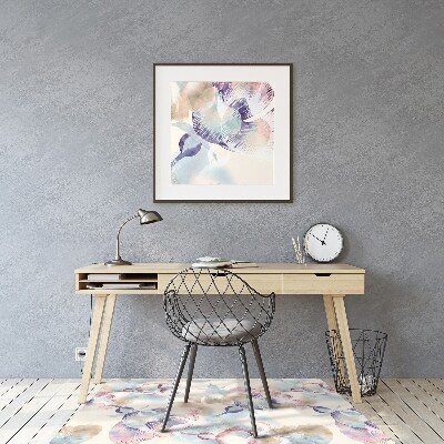 Alfombra para silla de escritorio Patrón floral