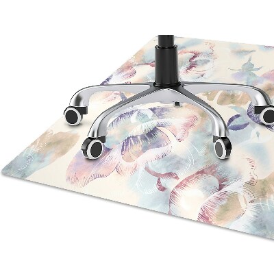 Alfombra para silla de escritorio Patrón floral
