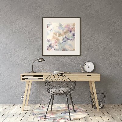Alfombra para silla de escritorio Patrón floral