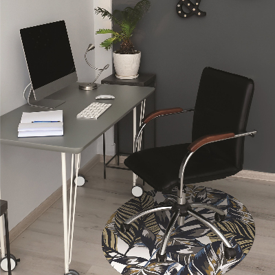 Alfombra protectora suelo para silla Palmeras