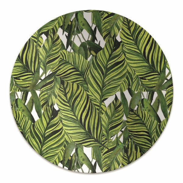 Alfombrilla para silla de escritorio Hojas de la jungla