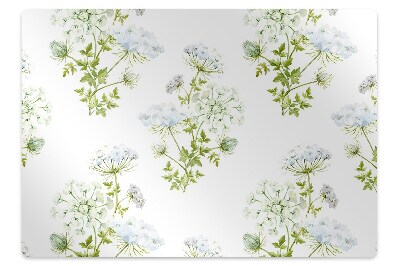 Alfombra silla ordenador Flores delicadas