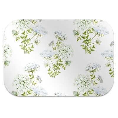 Alfombra silla ordenador Flores delicadas