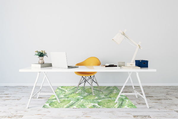 Alfombra silla ordenador Hojas
