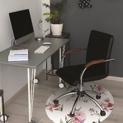 Alfombra para silla de escritorio Peonías