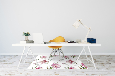 Alfombra para silla de escritorio Peonías