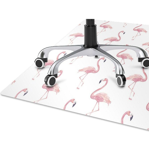 Alfombra para silla de escritorio Flamencos