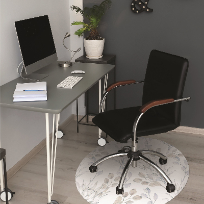 Alfombra para silla de escritorio Protea plata