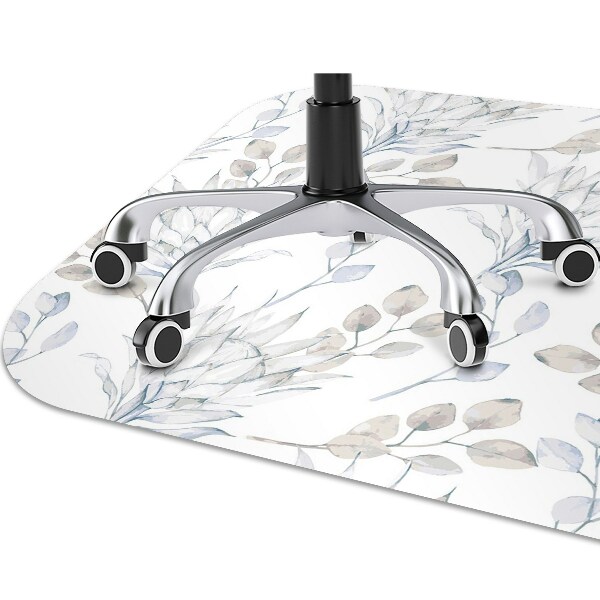 Alfombra para silla de escritorio Protea plata