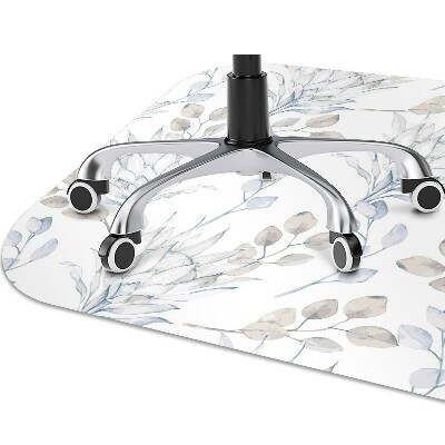Alfombra para silla de escritorio Protea plata