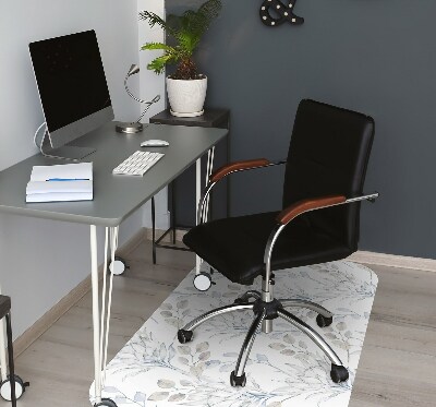 Alfombra para silla de escritorio Protea plata