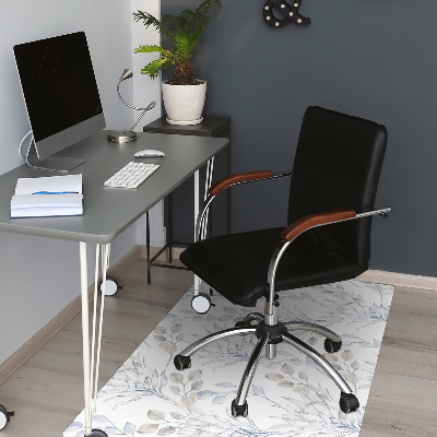 Alfombra para silla de escritorio Protea plata