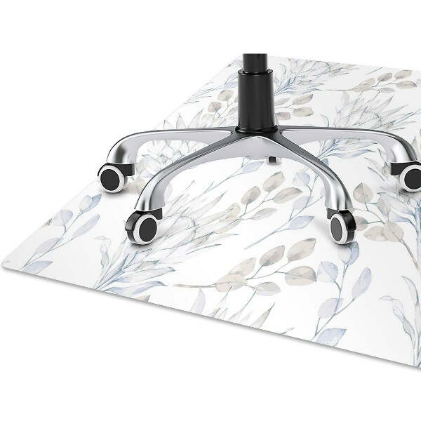 Alfombra para silla de escritorio Protea plata