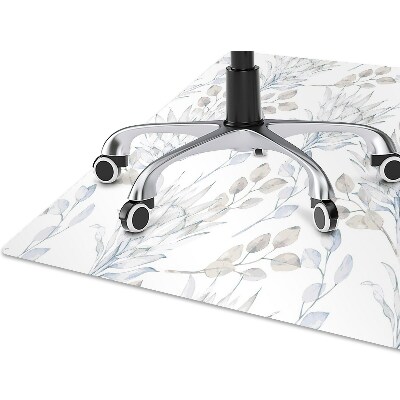 Alfombra para silla de escritorio Protea plata