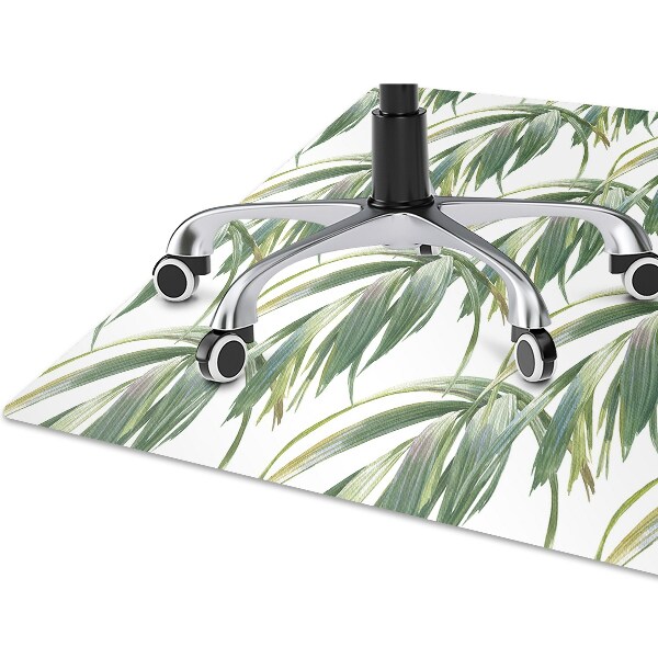 Alfombra silla escritorio Hojas largas