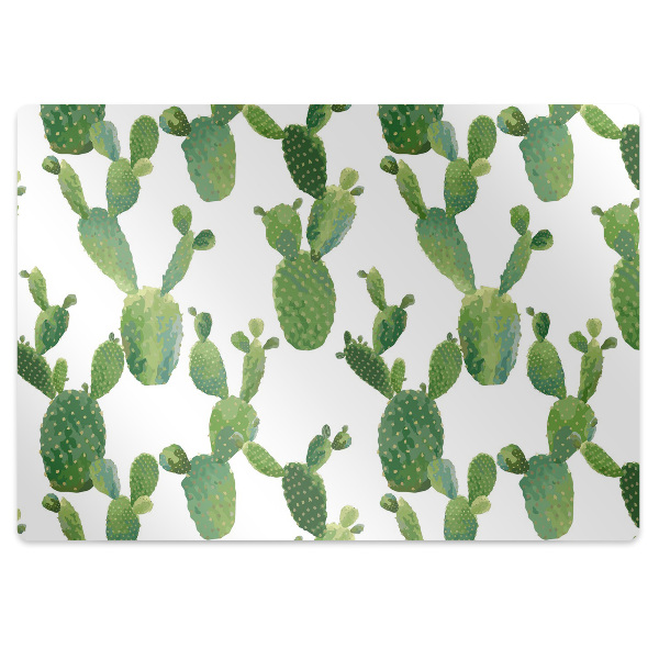Alfombra silla ordenador Cactus