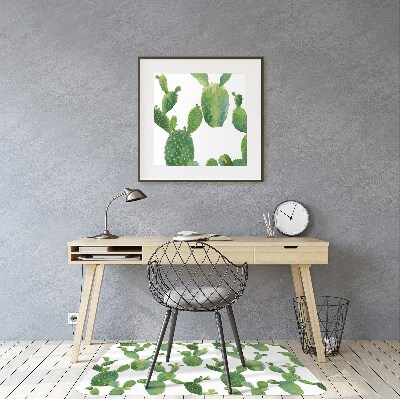 Alfombra silla ordenador Cactus