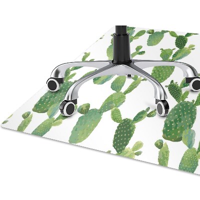Alfombra silla ordenador Cactus