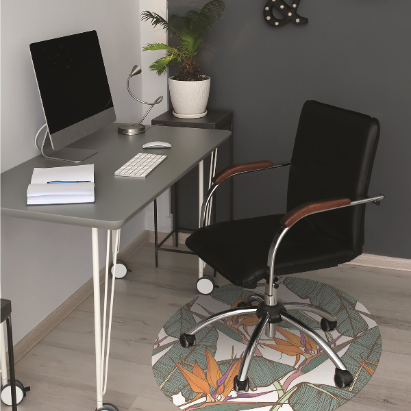 Alfombra para silla de escritorio Zona tropical