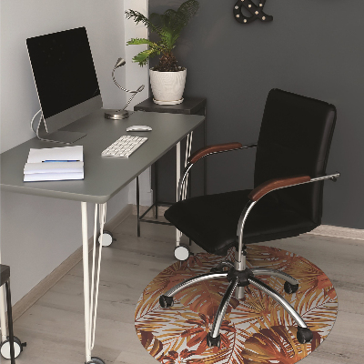 Alfombra para silla de escritorio Hojas ardientes