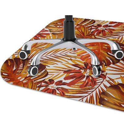 Alfombra para silla de escritorio Hojas ardientes