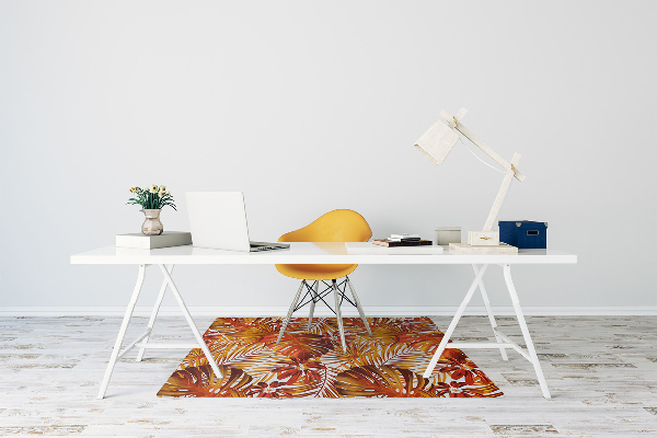 Alfombra para silla de escritorio Hojas ardientes